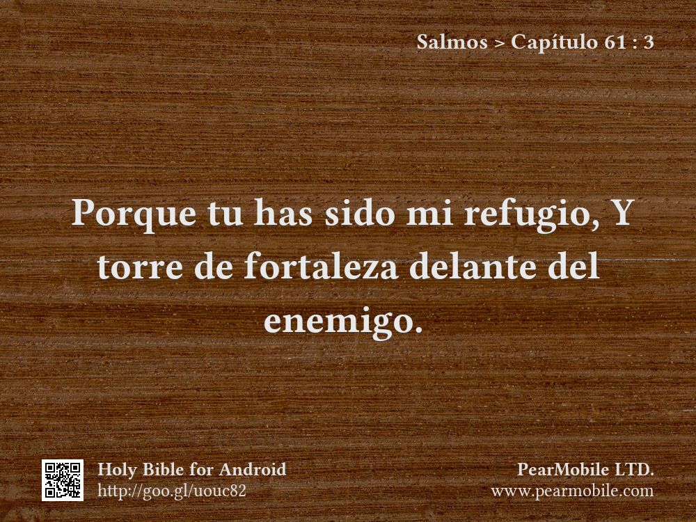 Salmos, Capítulo 61:3